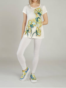 Rundholz tshirt hand painted