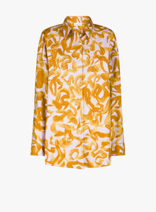 Dries van Noten Casio shirt orange