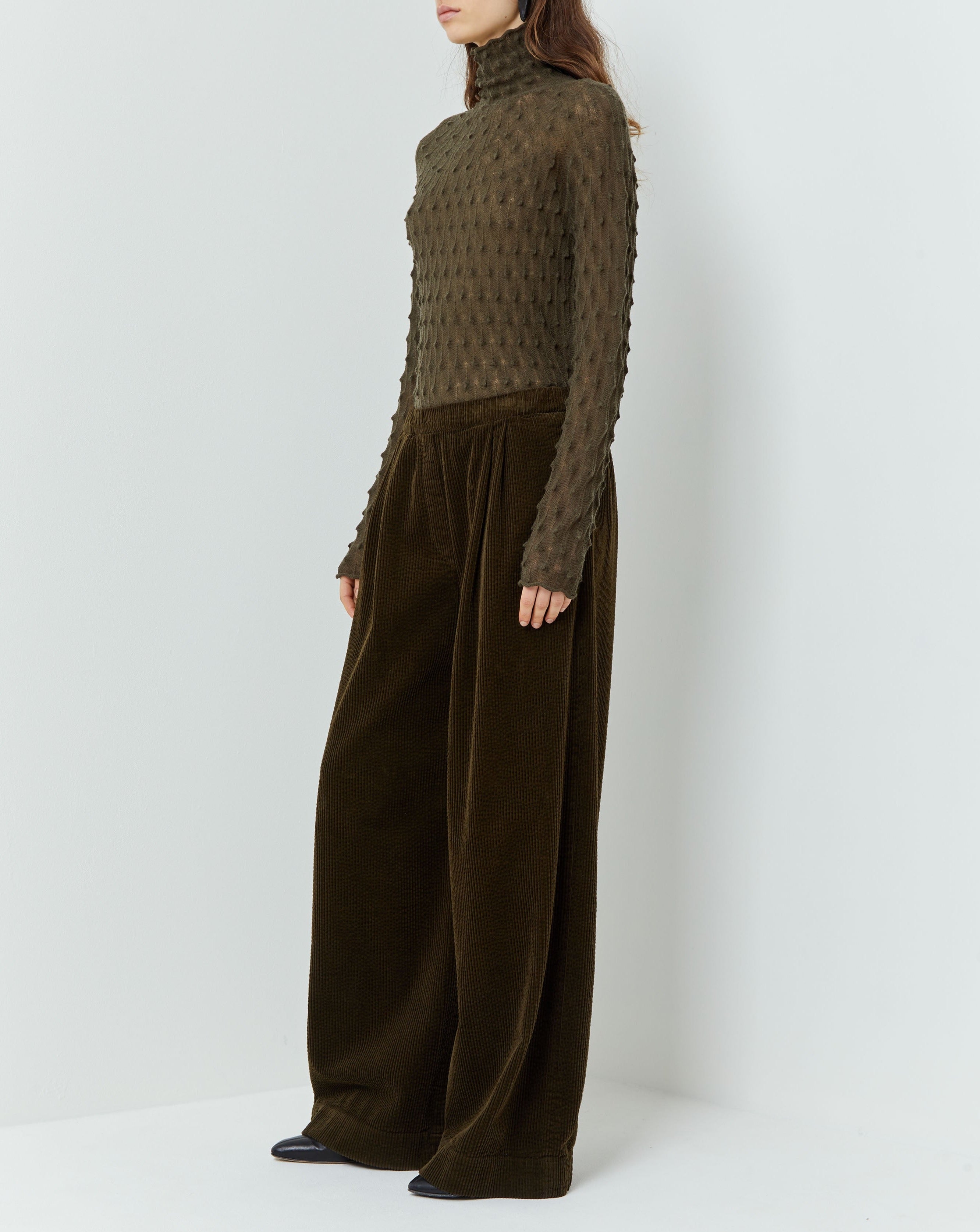 Christian Wijnants broek - olive moss