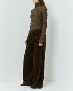 Christian Wijnants broek - olive moss